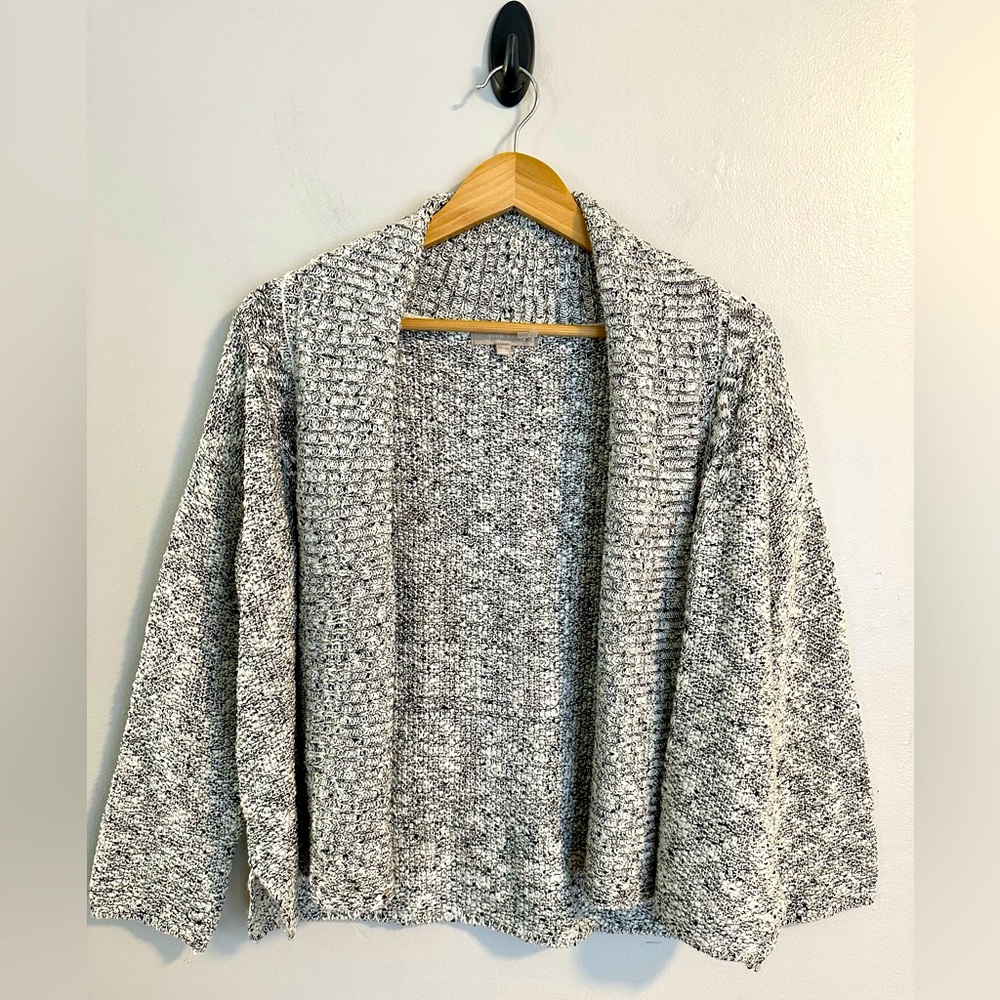 Joan Vass Open Cardigan color Gray size Small. NWOT